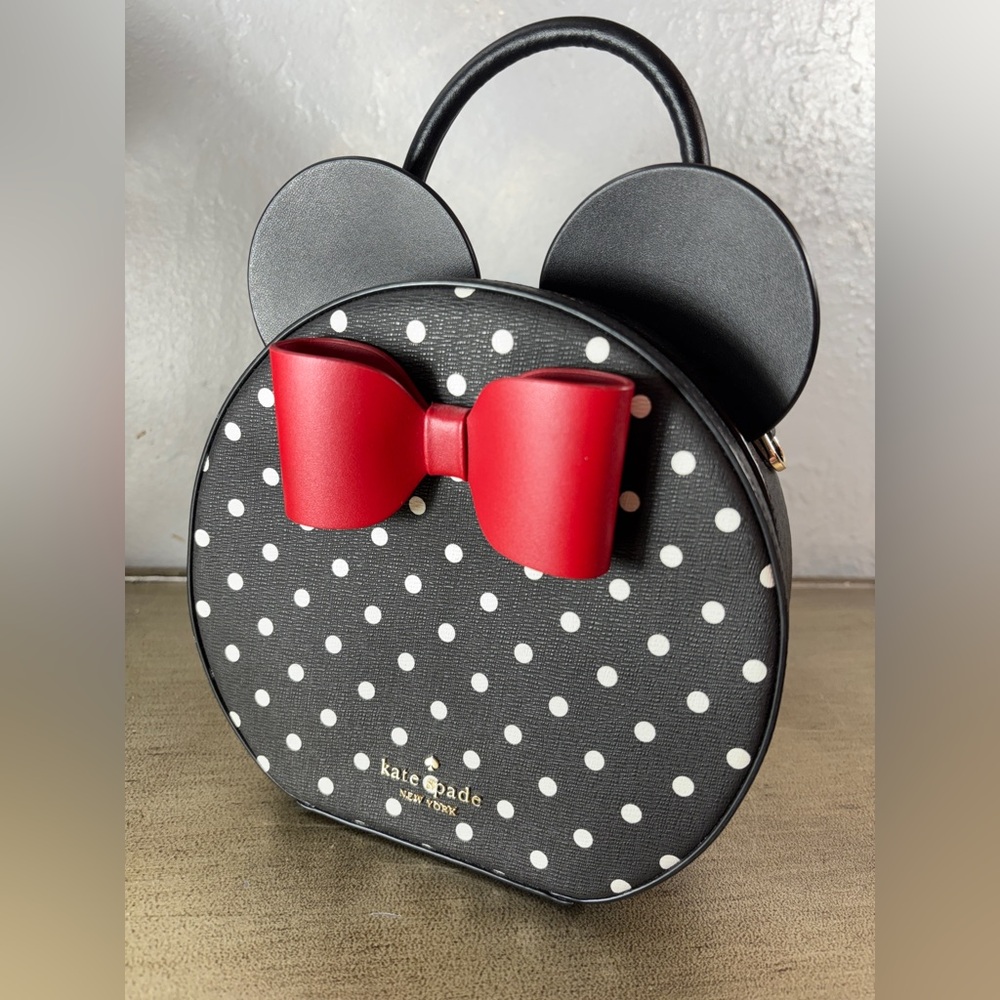Kate Spade X Disney Minnie Mouse Crossbody, NWT Polka Dot - Picture 4 of 16
